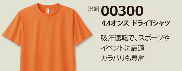 00300ドライTシャツ